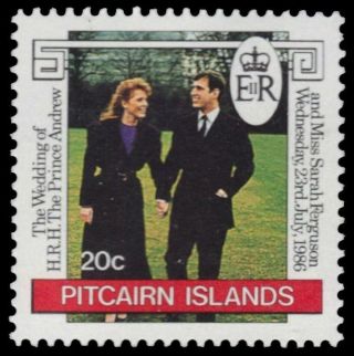 Pitcairn Island 275 (sg290) - Prince Andrew Royal Wedding (pa81636)