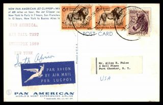 Mayfairstamps South Africa 1959 York Pan American Air Mail Test Interpex To