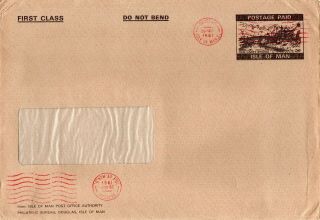 [a227] Isle Of Man 29/9/1981 Old Laxey Bridge Prepaid Cover.