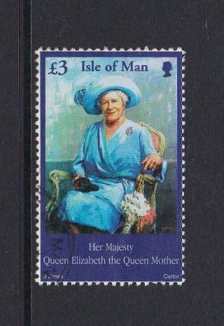 Gb Isle Of Man 2003 Queen Mother £3