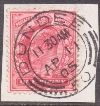Gb Scotland Edward 7th Postmark / Cancel " Dundee 50 " 1905