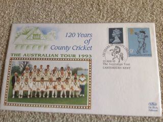 1993 120 Years Of County Cricket Australian Tour - Kent Cc Canterbury