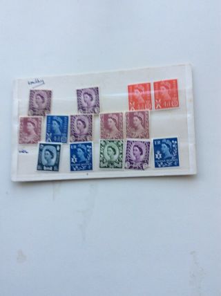 Gb Qe11 Regional Job Lot Mainly Wales Stamps In Picture