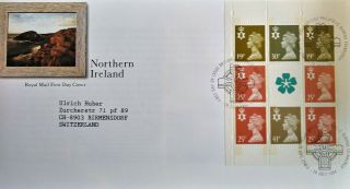 Gb 1994 Fdc Northern Ireland Booklet Pane With A Fancy Edinburgh Post Mark