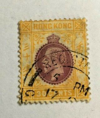 Hong Kong Stamp,  King George V,  30 Cent Stamp