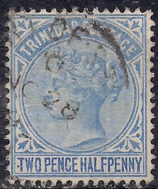 Trinidad & Tobago 1883 - 94 Qv 2 1/2d Bright Blue Sg 108 (m1302)