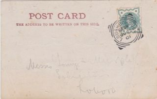 Great Britain - 1901 Qv 1/2d Green On Loughborough Square Circle Postmarked Cover