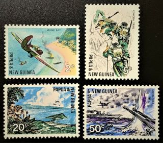 Papua And Guinea 245 - 48 1967 25th Aniv.  Of Pacific War Mnh Og Xf (16 - 49)