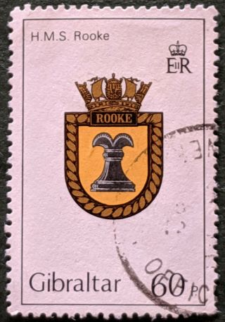 Stamp Gibraltar 1982 60p Royal Navy Hms Rooke
