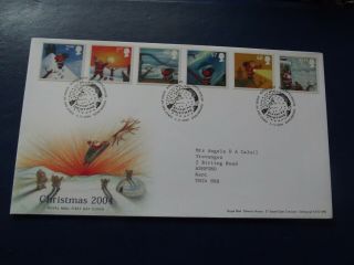 Gb Stamps Fdcs Christmas 2004 2/011/2004
