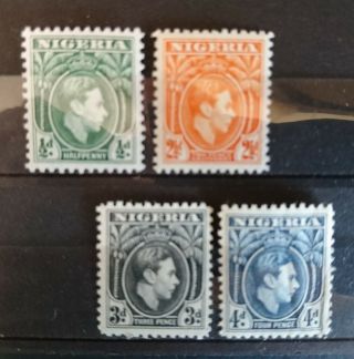 Set Of 4 Gvi Stamps From Nigeria