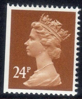 Gb Machin.  24p.  Sg X969.  N H.  Phosphor Paper.  From Fh23 Booklet.