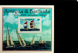 Antigua Barbuda 1988 Sailing Week Yachts Sheet