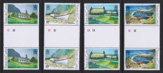 Tristan Da Cunha 1978 Landscape Paintings - Mnh Set Of Gutter Pairs - (107)