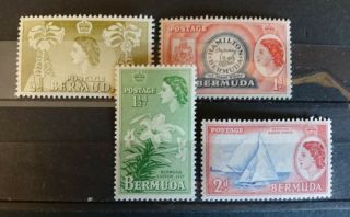 Set Of 4 Qeii Stamps From Bermuda