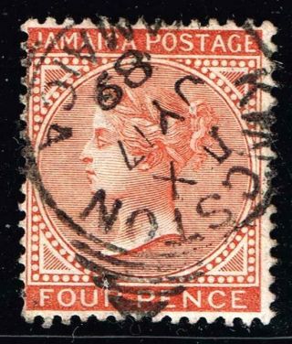 Uk Stamp Jamaica Queen Victoria 4p Stamp