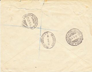 SIERRA LEONE 1937 CORONATION FIRST DAY COVER TO ITALY ITALIAN TPO ON REVERSE 2