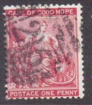 Cape Of Good Hope Numeral Postmark / Cancel " 215 " Malmesbury