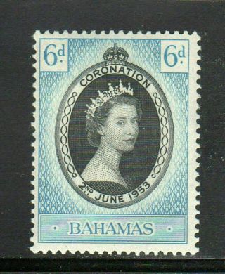 Bahamas 157 1953 Coronation Issue Vf Nh O.  G A