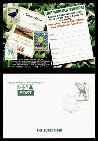 Dr Who 2001 Norfolk Island Imperf Stamp Collecting Postcard E48125