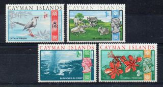 Set Of 4 Qeii Stamps From Cayman Islands