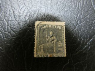 British Commonwealth Mauritius 1859 Sg33 Imperf.  6d