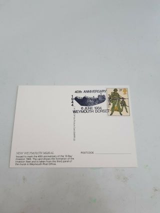 First Day Cover Stamp For The 40th Anniversary Of D - Day 6th June 1984