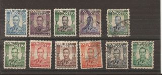 Southern Rhodesia 1937 Kgvi 1/2d - 5s