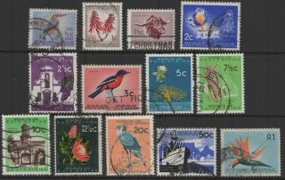 South Africa Postage 1961 1/2c To R1 Set Of 13