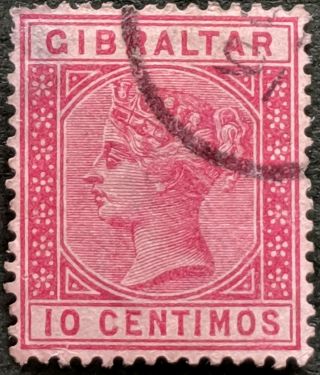 Stamp Gibraltar 1889 10c Queen Victoria
