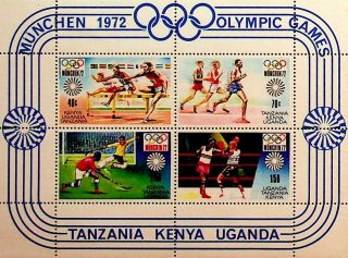 Kenya Uganda Tanzania Germany Olympic Games Running Hockey Boxing Sheet