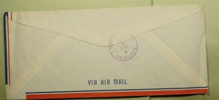 DR WHO 1950 SOUTH AFRICA AIRMAIL TO USA POSTAGE DUE e51897 2
