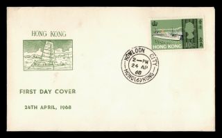 Dr Who 1968 Hong Kong Fdc Ship Cachet E35850