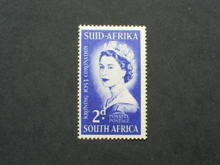 South Africa Stamp 1953 Queen Elizabeth Ii Coronation Un Mounted.