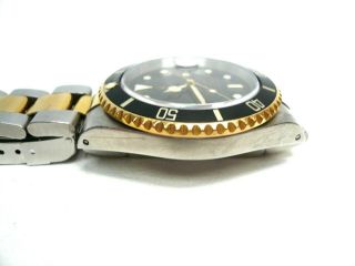 Rolex Submariner Date 16613 SS/18KY Gold Black Dial Oyster Bracelet 6