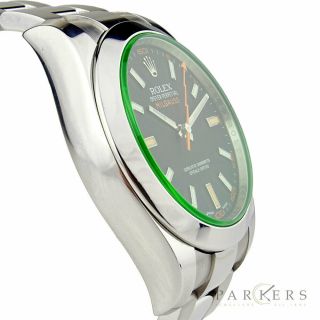 ROLEX MILGAUSS OYSTER PERPETUAL STAINLESS STEEL WRISTWATCH 116400GV 2016 4