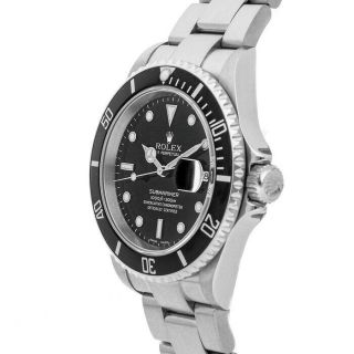 Rolex Submariner Auto 40mm Steel Mens Oyster Bracelet Watch Date 16610 3