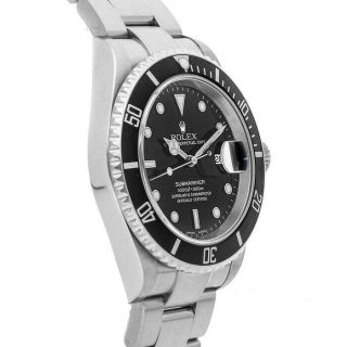 Rolex Submariner Auto 40mm Steel Mens Oyster Bracelet Watch Date 16610 4