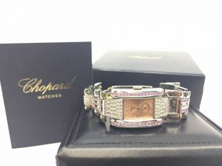 Ladies Chopard La Strada Stainless Steel & Diamond Watch 8357 W/box