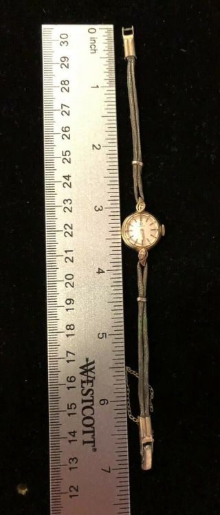 Vintage Women’s Omega 14 Kt Yellow Gold Ladies Watch /482 Movement/Working Order 2