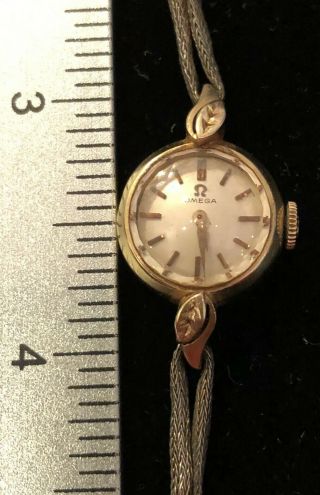 Vintage Women’s Omega 14 Kt Yellow Gold Ladies Watch /482 Movement/Working Order 3