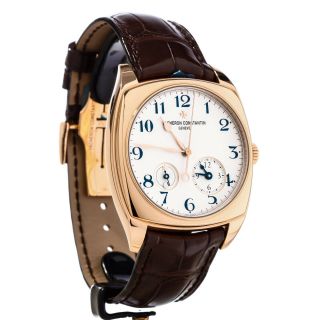 Vacheron Constantin Harmony Dual Time 18k Rose Gold Automatic Watch 7810 40x49mm 3
