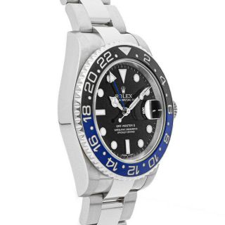 Rolex GMT - Master II Batman Auto Steel Mens Bracelet Watch Date 116710BLNR 4