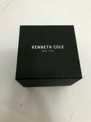 Kenneth Cole Black Stainless Steel Mens Watch KC50638002 NIB 8