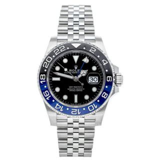 Rolex Gmt - Master Ii Batman Steel Automatic Mens Bracelet Watch 126710blnr