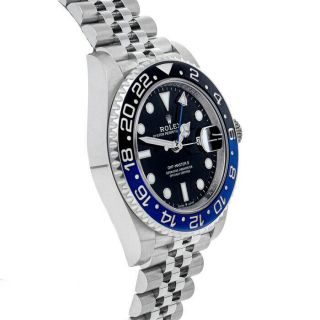 Rolex GMT - Master II Batman Steel Automatic Mens Bracelet Watch 126710BLNR 4
