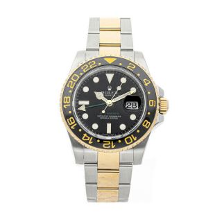 Rolex Gmt Master Ii Auto Steel Yellow Gold Mens Oyster Bracelet Watch 116713ln