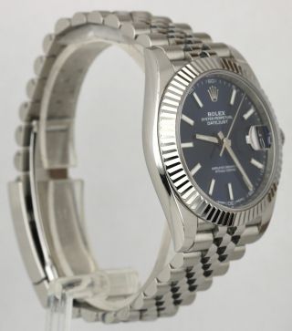 Rolex DateJust 41 126334 Blue Stainless Steel 18k Bezel Jubilee 41mm Swiss Watch 3