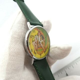 JOSIE & THE PUSSY CATS,  Sweda,  Leather Band,  Unique,  MEN ' S WATCH,  M - 65 4