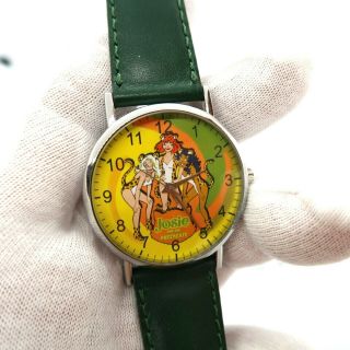 JOSIE & THE PUSSY CATS,  Sweda,  Leather Band,  Unique,  MEN ' S WATCH,  M - 65 8